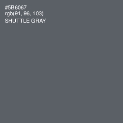#5B6067 - Shuttle Gray Color Image